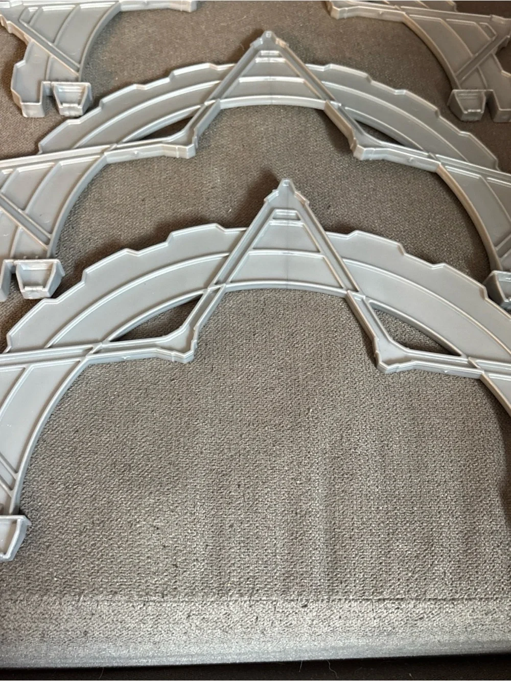 Hot Wheels Mario Kart Rainbow Road Track Replacement Parts Star Arches x 3